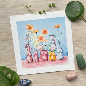 Art Print “Love your body” eines handgemalten Aquarell Illustration Raissa Oltmanns