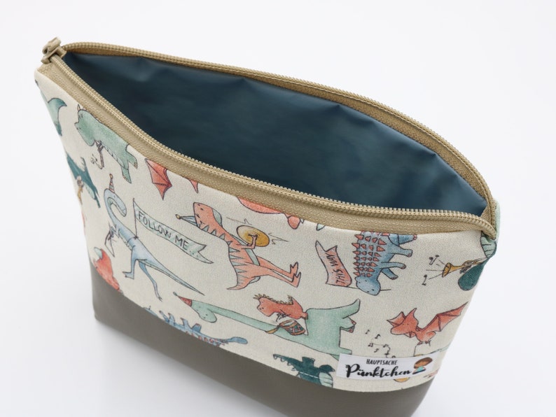 Kosmetiktasche Aus PU-Leder – Wasserdicht, Leicht & Mit Viel Stauraum, In Beige