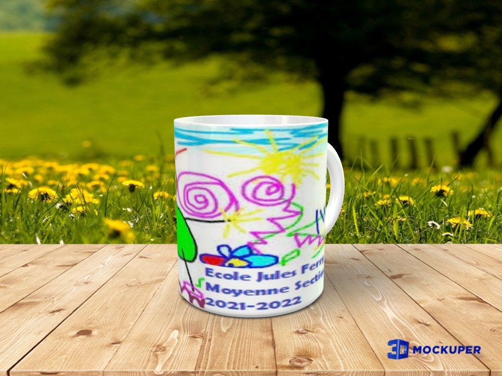 Mug Personnalisé avec Le Dessin de Votre Enfant