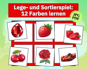 Juego de clasificación de colores, juego de clasificación Montessori para niños, juguete Montessori, aprendizaje de colores a partir de 2, juego de combinación de tarjetas de colores para niños pequeños