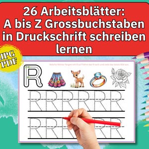 Preschool letters Montessori alphabet capital letters writing, learning and school worksheets abc exercise sheet print elementary school