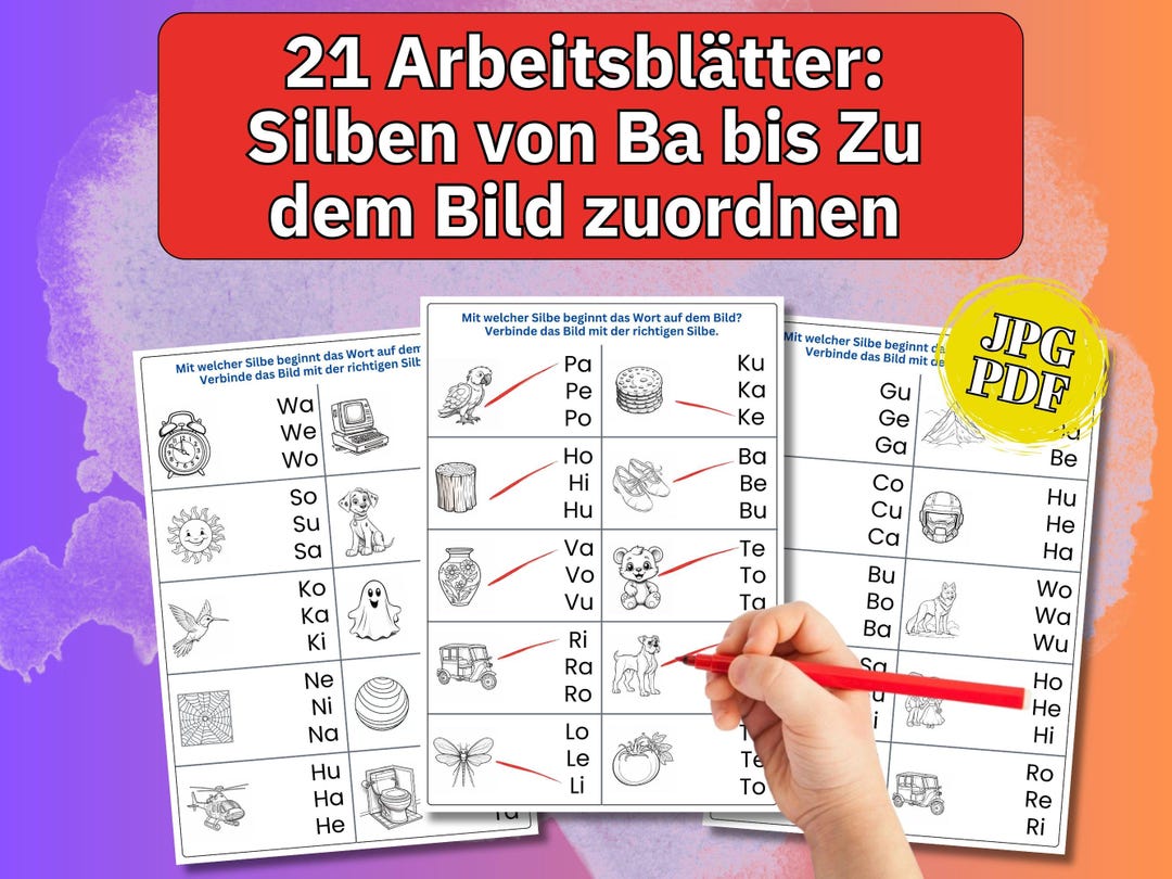 Silben Zum Ausdrucken Lesen Lernen Leseverständnis Silben Lernen