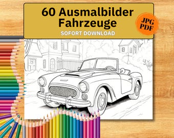Coloring book template vehicles, children's coloring book car pictures to color, coloring pages for children learning to paint, digital coloring book for children