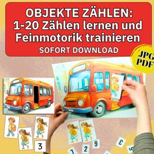 Learn to count sorting game Montessori toddler numbers Montessori learning material children learning game 1-10 preschool kindergarten start learning game