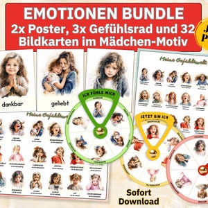 Kindergevoelskaarten emotiewiel, gevoelensposter gezicht, gevoelskaarten foto's poster emoties kinderen Montessori foto's gezichten draaiend wiel