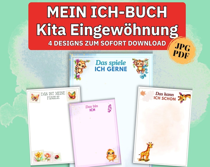 Ich–Buch (PDF Vorlagen) - Etsy.de