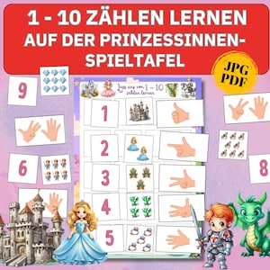 Fingerzählen Karten Zahlen und Mengenbilder Kinder Mathematik Lernspiel, Kita Vorschule Montessori Zahlen deutsch, Kindergarten Übungen pdf