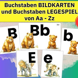 Tarjetas ilustradas del alfabeto de animales aprendiendo ABC, tarjetas de letras Montessori de animales del alfabeto, juego de correspondencias juegos preescolares para niños Montessori a partir de 3