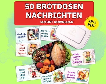 Lunchboxes Messages Encouragement Cards Motivational Cards Children Lunchbox Notes Affirmations School Lunchbox Children Back to School Gift PDF