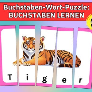 Puzzle animals abc letters alphabet animals, preschool exercises laying game learn abc, sorting game learn to read matching game pdf games