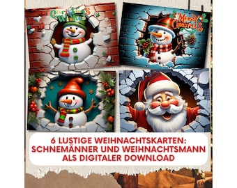 Lustige Weihnachtspostkarten – 30er-Set Mit 9 Designs – Witzige Grüße Zu Weihnachten & Advent
