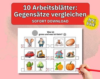 Preschool for young and old, learning games for children, homeschooling, kindergarten, Montessori, playful learning, learning materials, worksheets (PDF)