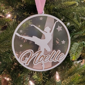 Forgelumineuse | Coup de foudre | xTool | Danse | Danse classique | Ornement de Noël personnalisable Fichier de découpe laser SVG personnalisé