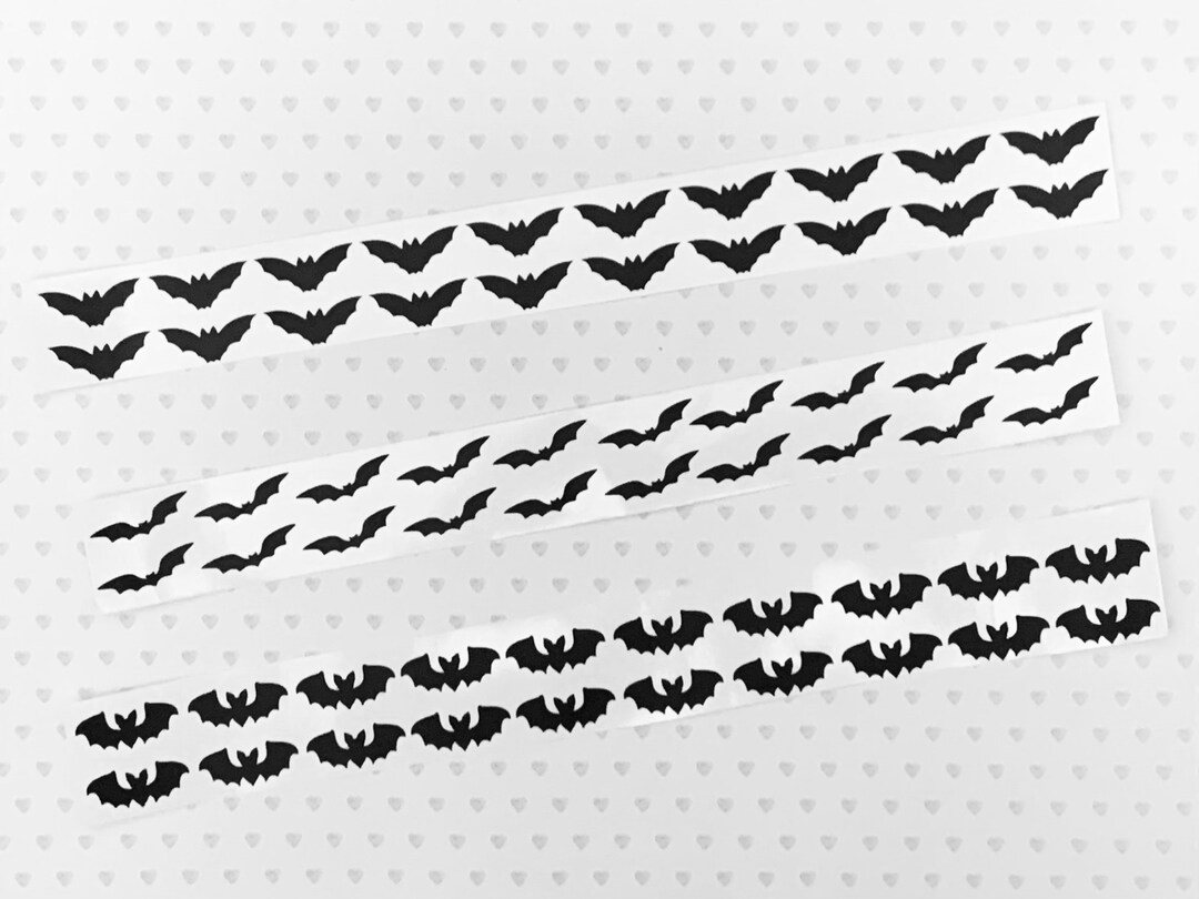 Tiny Black Bat Stickers, Halloween Stickers, Goth Stickers, Journal