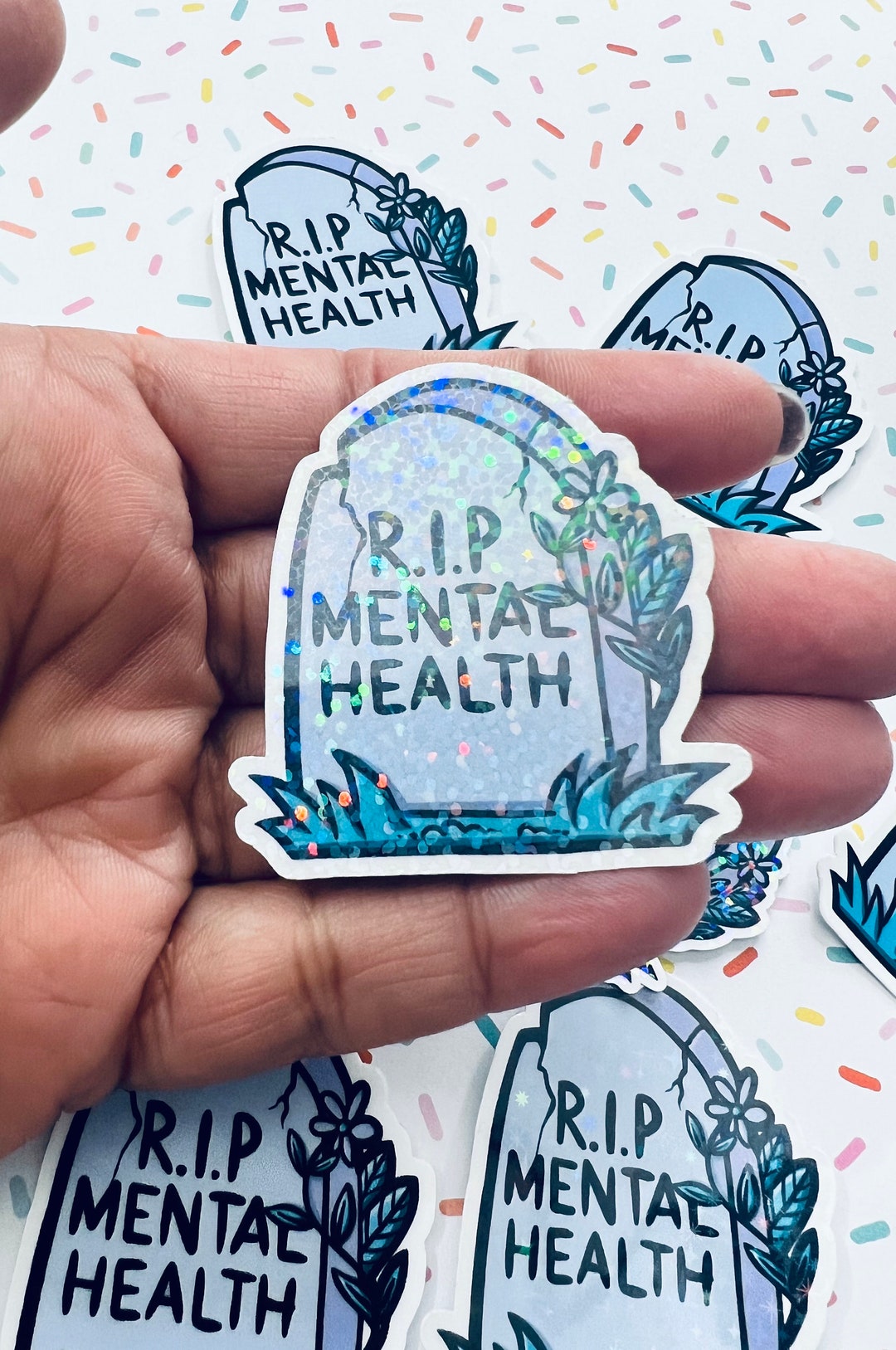 Rip Mental Health Sticker, Mental Health Sticker, Water Bottle Sticker ...
