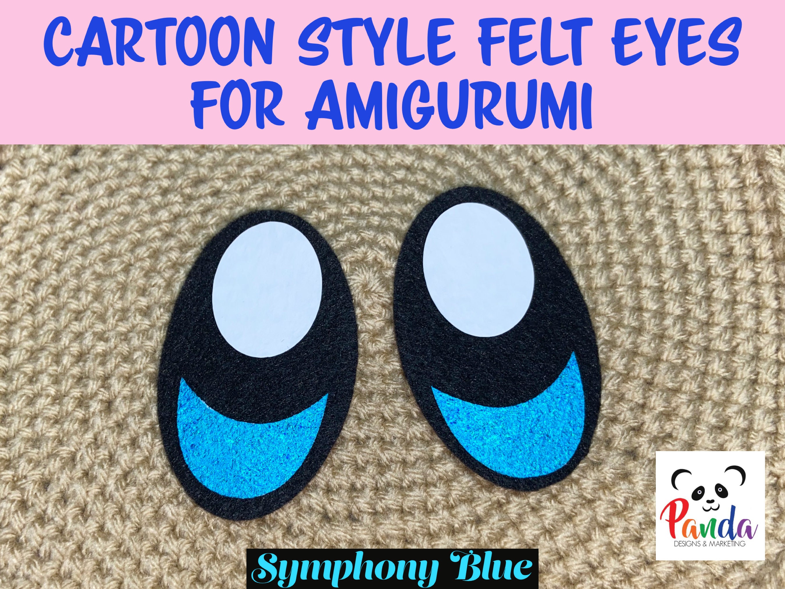Cartoon Style Felt Eyes Amigurumi 3 Pairs for Crocheted Etsy
