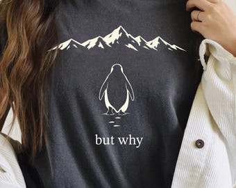 Nihilist Penguin T-Shirt, Dark Humor Graphic Tee