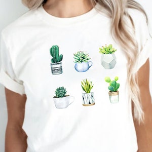 Cactus Shirt, Cactus Plant Tee,Plant Mom Shirts, Plant Lover Shirt, Cactus Lover Gift, Cactus Tshirt Women,Crazy Plant Lady,Gardening Shirts