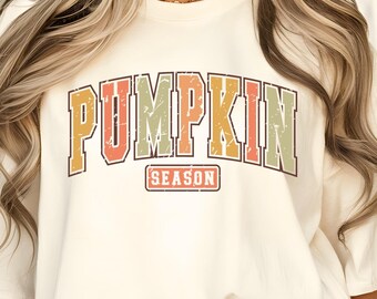 Pumpkin Season Shirt: Retro Fall Graphic Tee