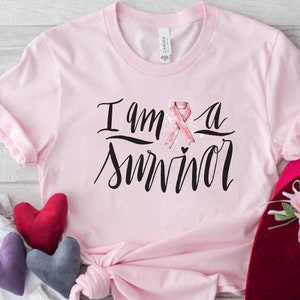 Cancer T Shirt, I am a Survivor Shirt, Cancer Survivor TShirt, Cancer Warrior T-Shirt, Breast Cancer Shirt, Cancer Tee, Cancer Awareness Tee