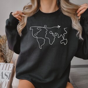plane trip sweatshirt, airplane sweatshirt, travel sweater