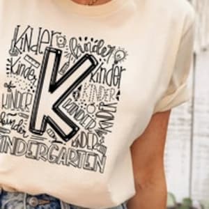 Kindergarten Teacher Shirt, Teacher Grade Gift, Kindergarten Grade Shirt, Kindergarten Shirt, Kindergarten Team Shirt, Teacher Squad Shirts