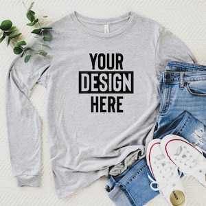 Custom Long Sleeve shirt, Add your Design Custom Shirt, Custom T-Shirt, Your Design Here Shirt, Custom Party Shirt, Personalized
