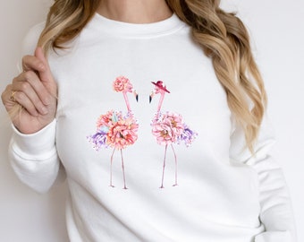 Flamingo Sweatshirt - Etsy