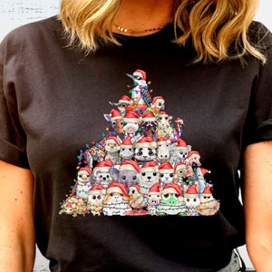 Christmas Animal Tree Shirt, Christmas Lights Shirt, Barn Animal Shirt, Farm Animal Shirt, Animal Lovers Shirt, Christmas Farm Animal Tee