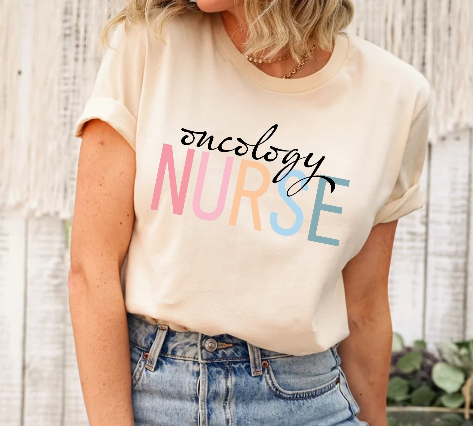 Oncology Nurse Shirt, Custom Nurse T Shirt, Colorful Nurse Tee, Nurse …