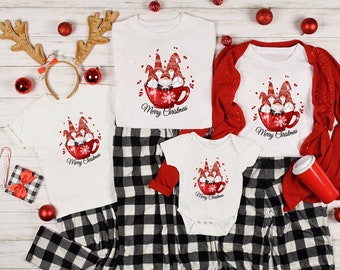 Hot Cocoa Gnome Christmas T-Shirt: Family Holiday Shirt