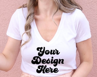 Custom V-Neck Shirt: Personalized Text, Family Reunion Tee