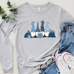 Pilgrim Gnome Christmas Long Sleeve Shirt, Christmas Gnomes Shirt, Gnomes Christmas Outfit, Family Christmas Gnomes Shirt, Family Outfits