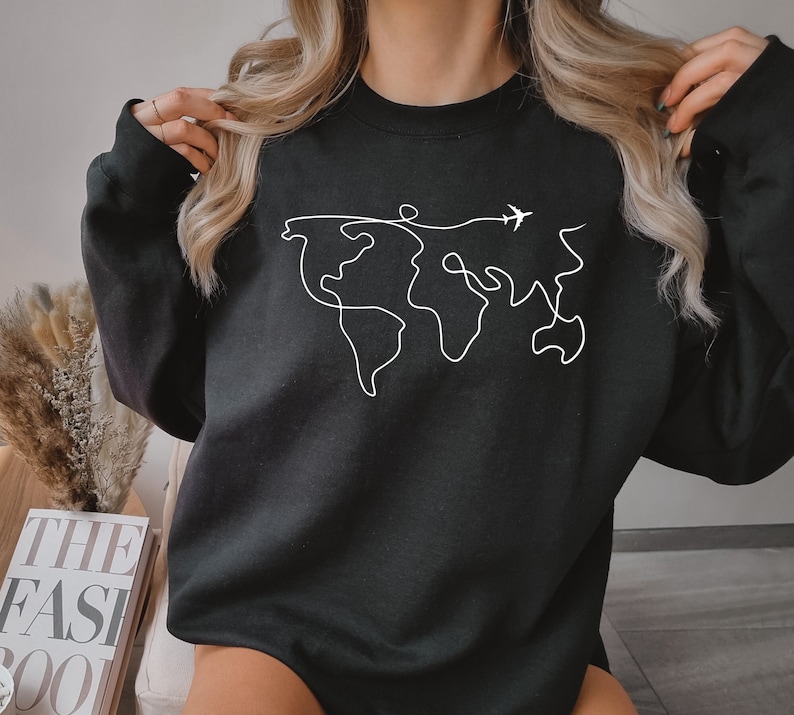 plane trip sweatshirt, airplane sweatshirt, travel sweater