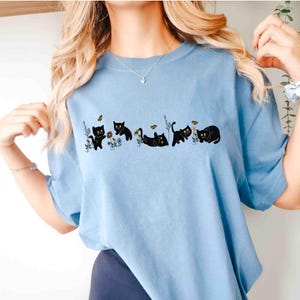 Funny Floral Kitten Shirt, Cat Mom Comfort Colors Tee, Cat Owner Gift, Cute Cats TShirt,Cute Cat Shirt, Cat Lover Shirt, Gift for Cats Lover