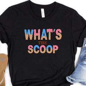 Custom 'Scoop' Gender Reveal Shirts: Ice Cream Family Matching Tees image 3