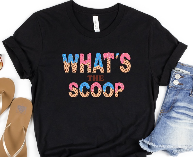 Custom 'Scoop' Gender Reveal Shirts: Ice Cream Family Matching Tees image 3