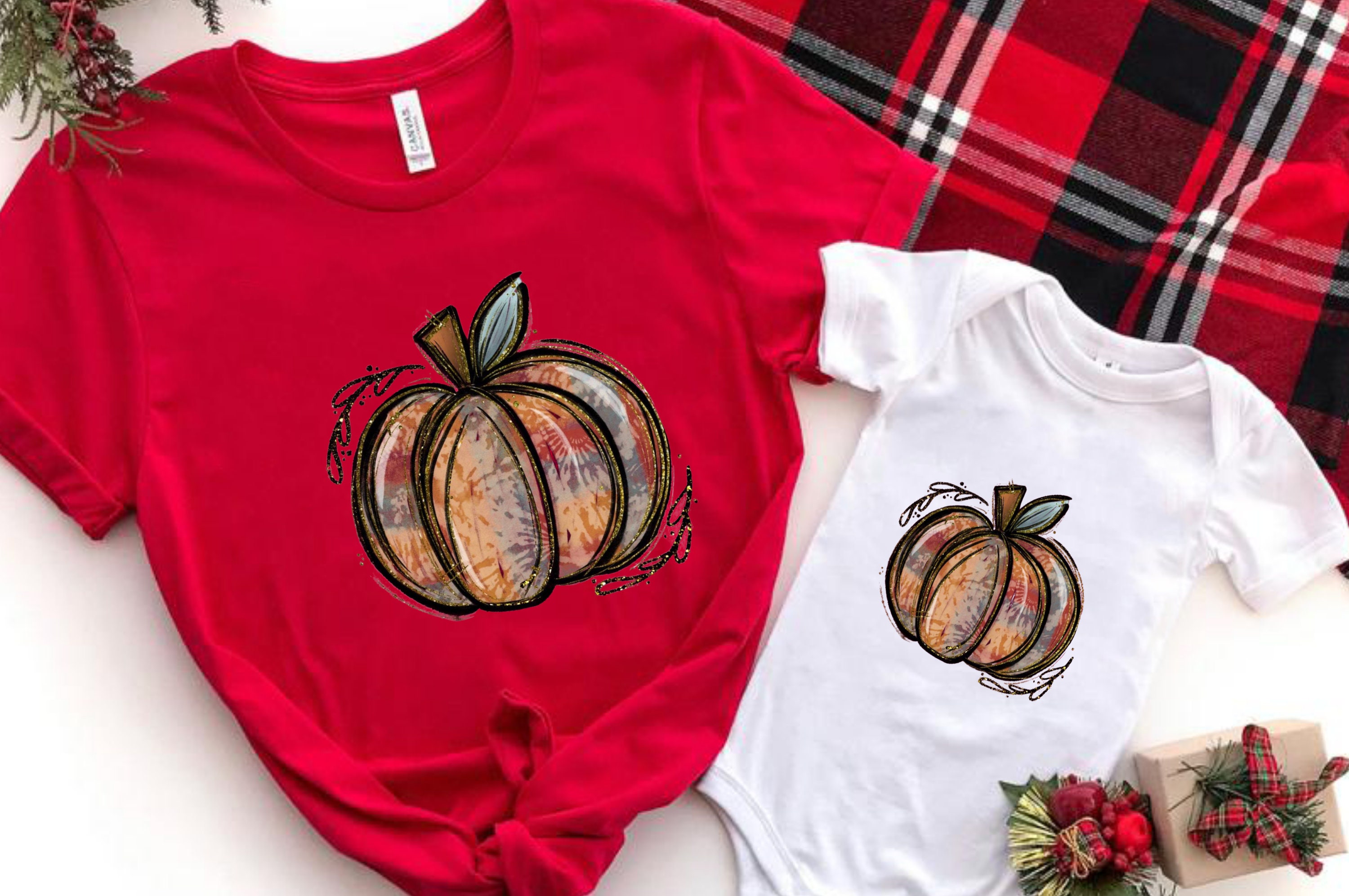 Tシャツ・カットソー IONSEOUL Pumpkins Dyeing MTM Tie Dye Pumpkin T-shirt, Colorful Pumpkin Shirt, Watercolor