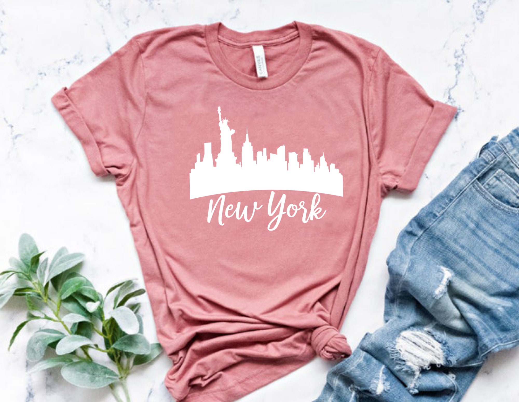 New York City Silhouette Shirt New York Trip T Shirt Home | Etsy