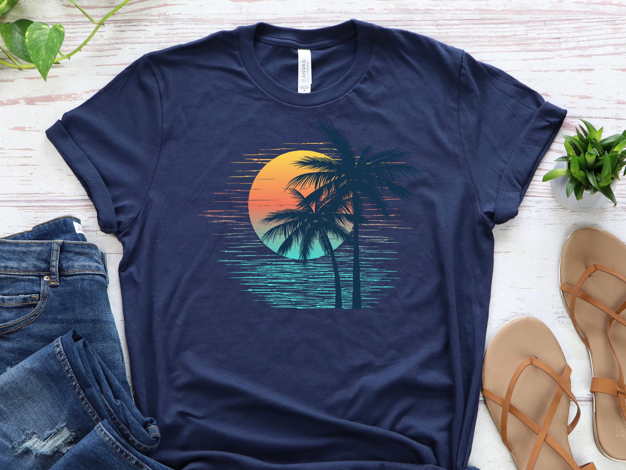 CELINE】エディ期 22SS sunset palm tree shirt Amazon.com