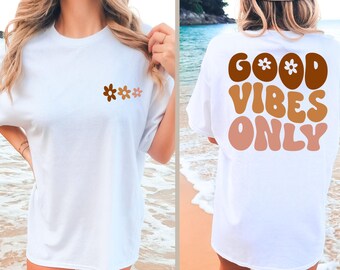 Comfort Colors Retro Good Vibes Only T-Shirt