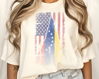 Venezuela USA Shirt, Venezuela Crisis Awareness T Shirt, Stand With Venezuela Tee,Political Statement Graphic Shirt Freedom Democracy Unisex