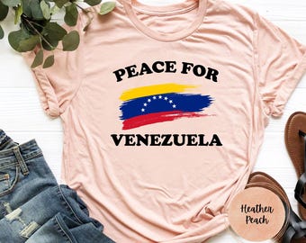 Peace For Venezuela Shirt, Venezuela Crisis Awareness T Shirt, Stand With Venezuela Tee,Political Statement Graphic Shirt Freedom Democracy