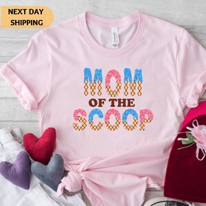 Custom 'Scoop' Gender Reveal Shirts: Ice Cream Family Matching Tees image 4