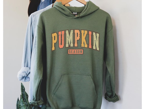 Pumpkin Season Hoodie: Floral Fall, Spooky Season Gift