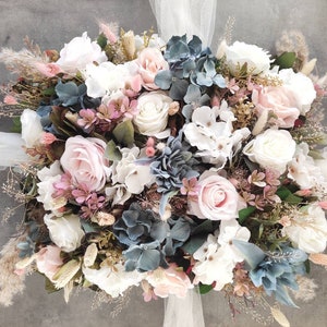 Eleganti decorazioni floreali per auto per matrimoni - Centrotavola e 2 mazzi per specchi, decorazioni per tavoli e sedie - Due misure disponibili