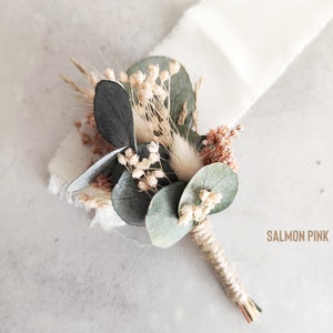 Wedding Boutonniere Eucalyptus | Groomsmen Boutonniere | Rustic Buttonhole for Men | Rustic Wedding Boutonniere | Woodland Wedding Accessory
