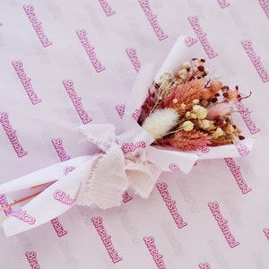 Barbie Party Favors | Barbie Pink Dried Mini Bouquet | Barbie Theme Bridal Shower | Personalized Bridesmaid Proposal Gift Box