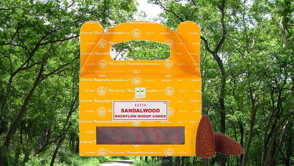 Encens Backflow Bois de Santal, Encens à Reflux