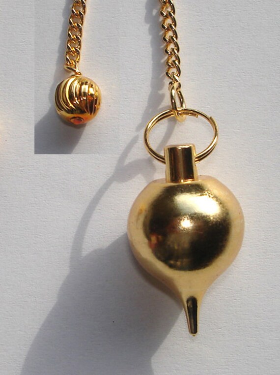 Pendule Goutte Plaqué Or